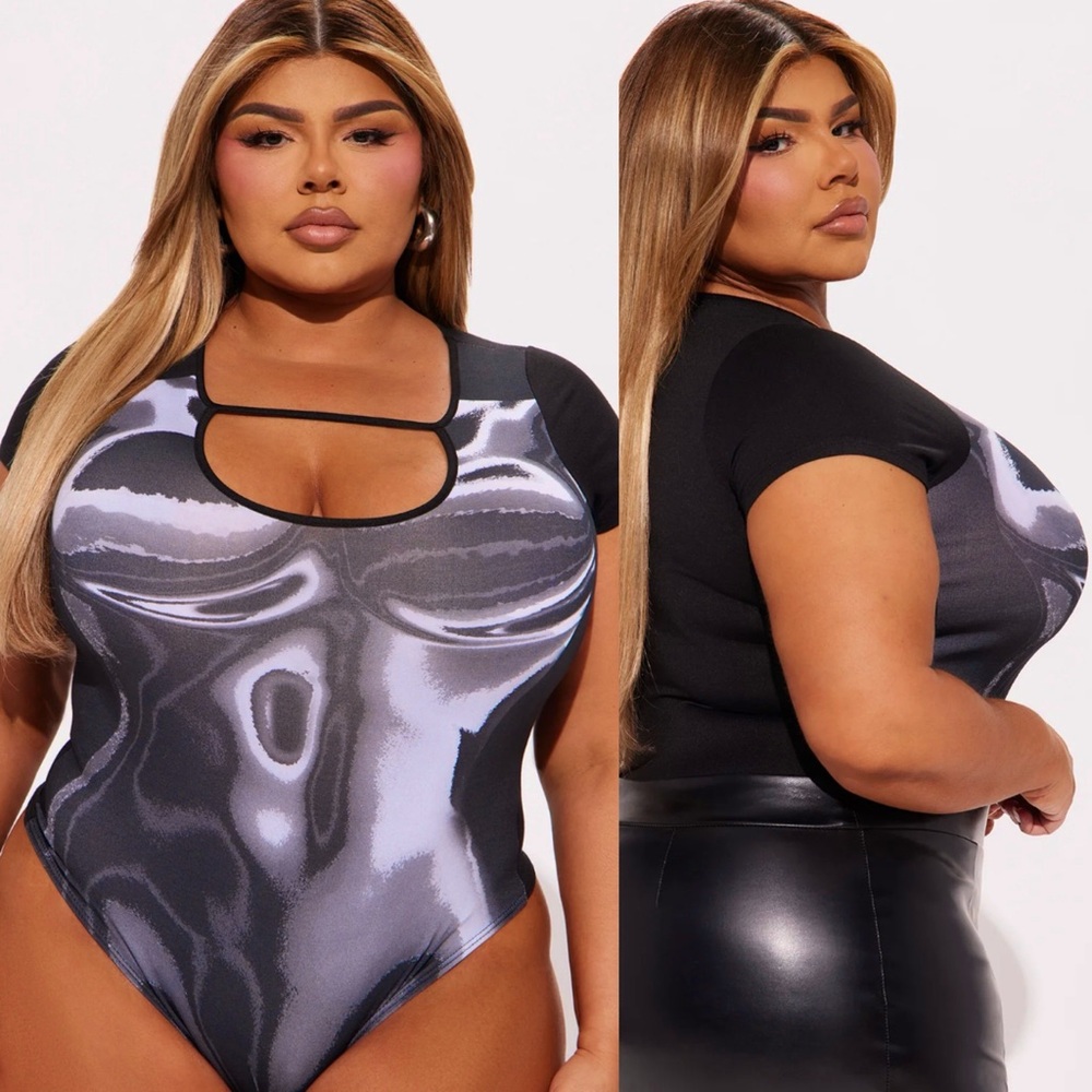 NWT Body Heat Print Bodysuit - 2X